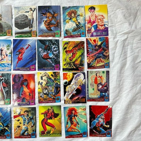 Mixed Vintage Lot 24 Marvel X-Men ‘95 Fleer Ultra Trading Collector Cards Good C - Picture 10 of 13